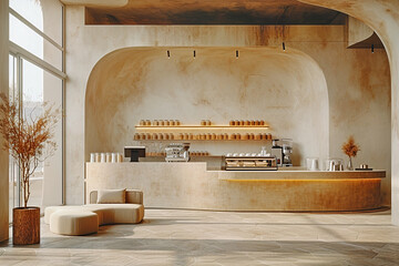 Minimalistic Coffee Bar Scene