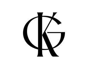 illustration of a letter GK interlocking 