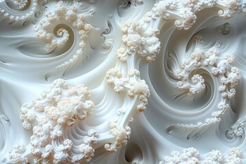 Fractal designs, complex and intricate. The background. 