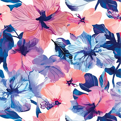 The Amazing fabric Abstract Background Flowers de