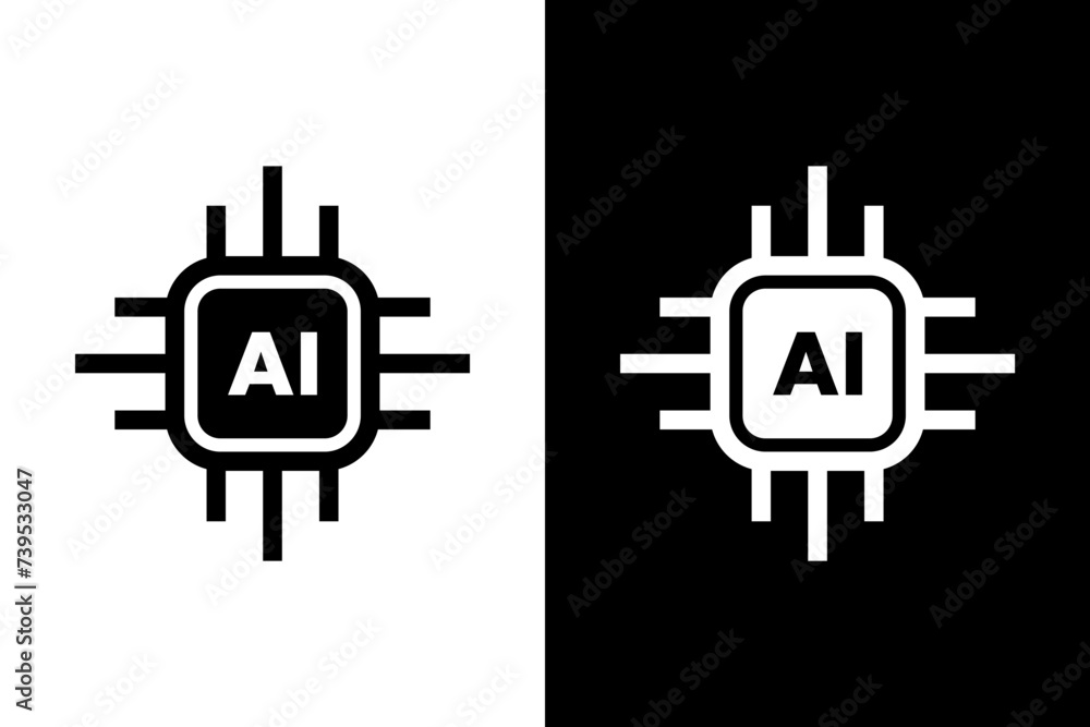 Poster ai generated icon. artificial intelligence generated. vector