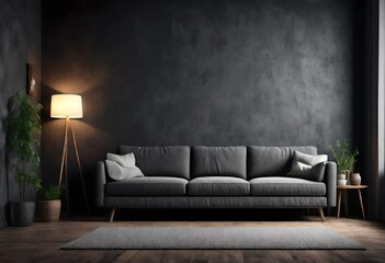 sofa in a room with a frame