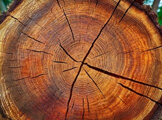 Fototapeta premium Cut wood texture 