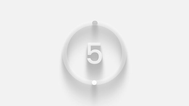 Countdown timer for 10 seconds with progress circle
