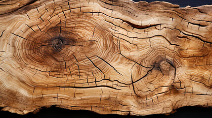 The split and chaotic texture of the poplar wood, like canyons and craters on the surface of the p