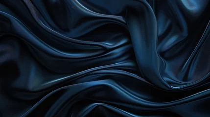 Foto op Aluminium Abstract Luxury gradient Blue background. Smooth Dark blue with Black vignette Studio Banner © buraratn