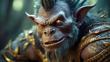 fantasy troll, photorealistic, unreal engine, hyper detailed, hdr.