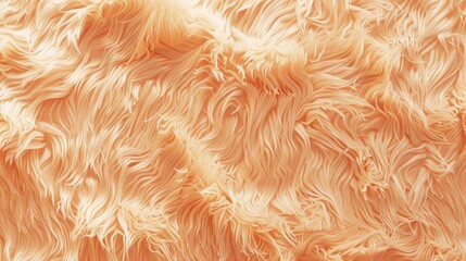 Trendy peach fur texture close up. Abstract apricot wool structure background