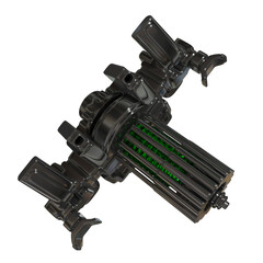 Metal abstract shape, 3d render © neurostructure