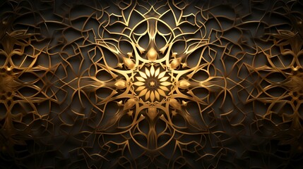 3D illustration of abstract fractal for creative design looks like marble tiles