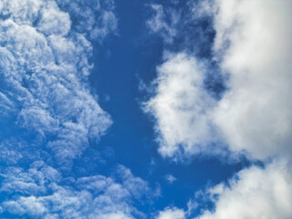 Obraz premium High Angle View of Winter Sky and Clouds over City of England UK