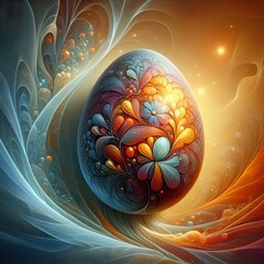 "Colorful Easter eggs symbolize joy and renewal, adding vibrancy to the celebration with their festive hues and intricate decorations."