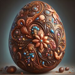 "Colorful Easter eggs symbolize joy and renewal, adding vibrancy to the celebration with their festive hues and intricate decorations."