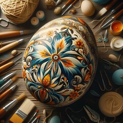 "Colorful Easter eggs symbolize joy and renewal, adding vibrancy to the celebration with their festive hues and intricate decorations."