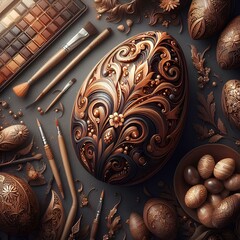 "Colorful Easter eggs symbolize joy and renewal, adding vibrancy to the celebration with their festive hues and intricate decorations."