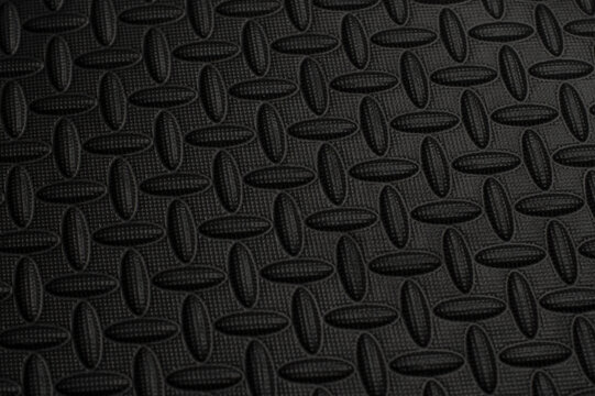 Black background of protective floor mat made of eva foam