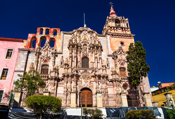 Church of la Compania de Jesus in Churrigueresque style - Guanajuato, Mexico - 739548828