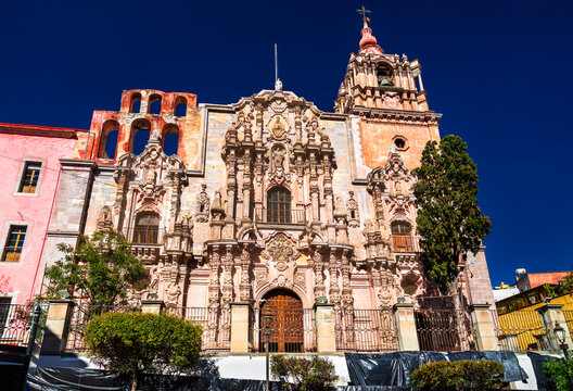 Church of la Compania de Jesus in Churrigueresque style - Guanajuato, Mexico