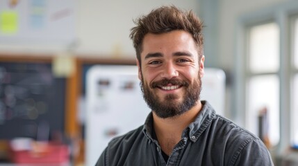 Bearded Man Teaching Graph Theory Concepts Generative AI