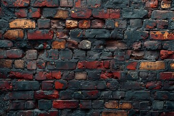 Vibrant red bricks and precise mortar create a sturdy and timeless outdoor wall, embodying the strength and beauty of traditional building materials