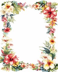 Frame of green leaves, vegetables, flowers space for Text