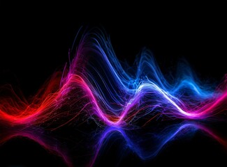 futuristic digital art energy wave background