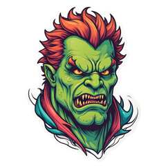 demon beast cartoon illustration