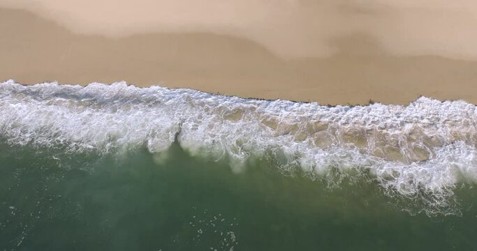 Vista de ola en el mar