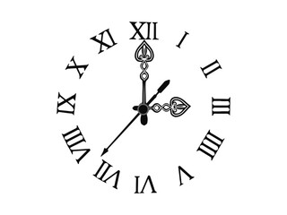 時計の文字盤と針
