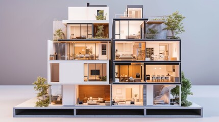 miniature houses and modern minimalist designs