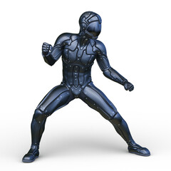 サイバーマン　3DCGレンダリング