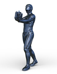 サイバー戦士　3DCGレンダリング