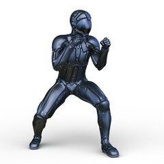 サイバーマン　3DCGレンダリング