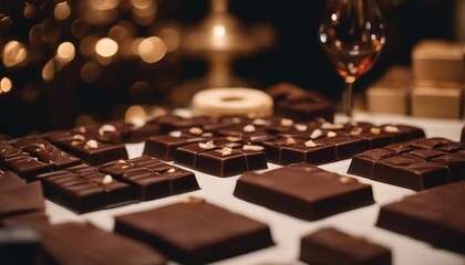 Sumptuous Chocolate Tasting in a Boutique, a luxurious chocolate tasting arrangement in a chic