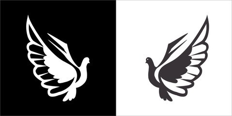  Illustration vector graphics of flying bird icon