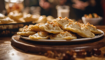 Warsaw Pierogi, a variety of fillings, with the warm, inviting atmosphere of a Polish