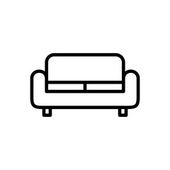 Sofa icon vector. sofa icon illustration