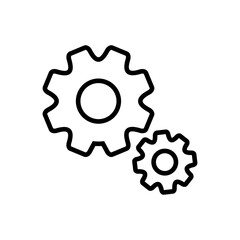 setting Icon Vector. Cog settings Icon Symbol
