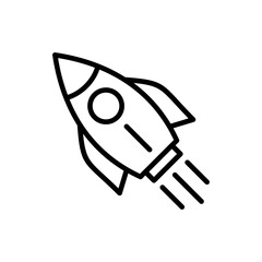 Rocket icon vector. Startup icon vector.