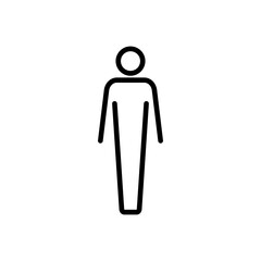 Man icon vector. male icon vector. human symbol