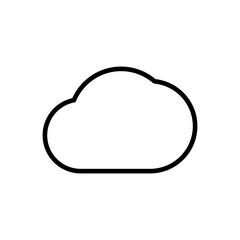 cloud icon vector. cloud vector icon