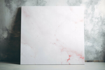 a white marble texture with a redcolored outline
