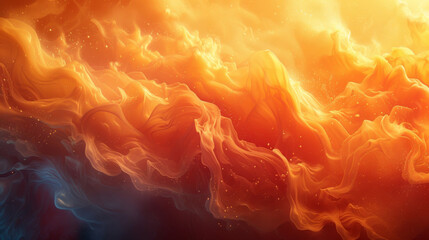 Texture of a flickering flame with jagged edges and a mix of warm colors giving it an almost liquidlike appearance.