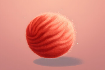 Fototapeta premium wool ball, fabric ball, ball made out of wool, fluffy ball