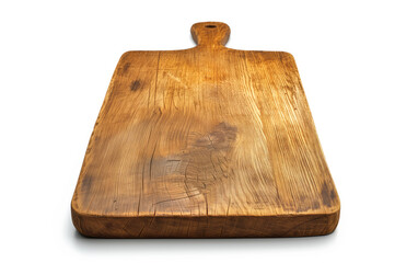 Vintage Wooden Cutting Board Isolated