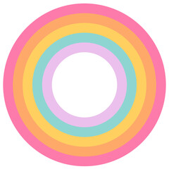 Obraz premium Pastel raibow graphic element
