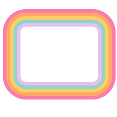 Pastel raibow graphic element