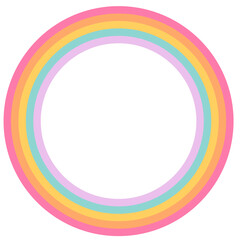 Obraz premium Pastel raibow graphic element