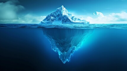 Secrets Below the Surface, iceberg, hidden, depths, mysteries