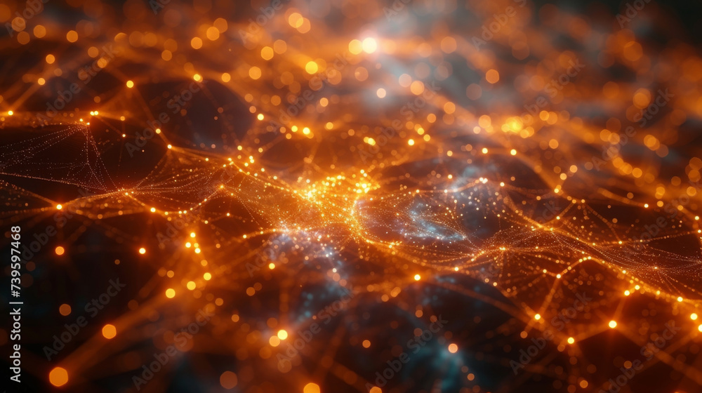 Poster a vast network of interconnected brains symbolic of the collective intelligence of financial analyst